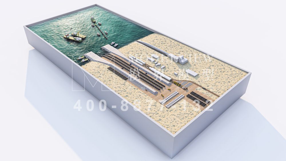 沙特吉赞海水冷却一期HDPE管道出运通道模型
