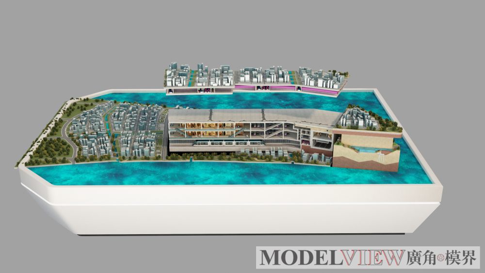 南沙城市综合体动态展示沙盘
